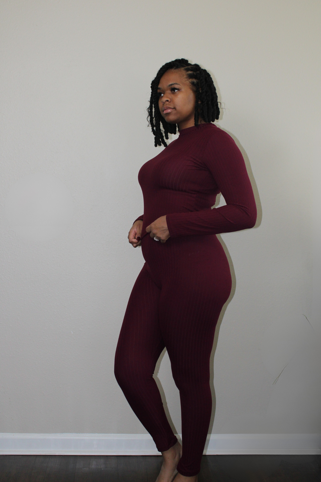 Ribbed Legging Set | Burgundy